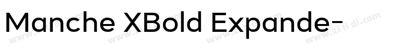 Manche XBold Expande字体转换